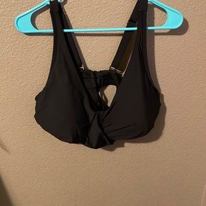 black bikini top
